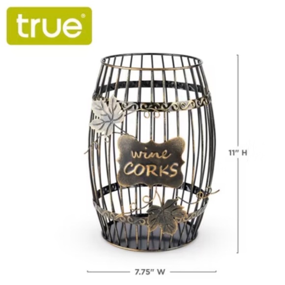 True Wine Cork Holder Barrel - Picture 2 of 5